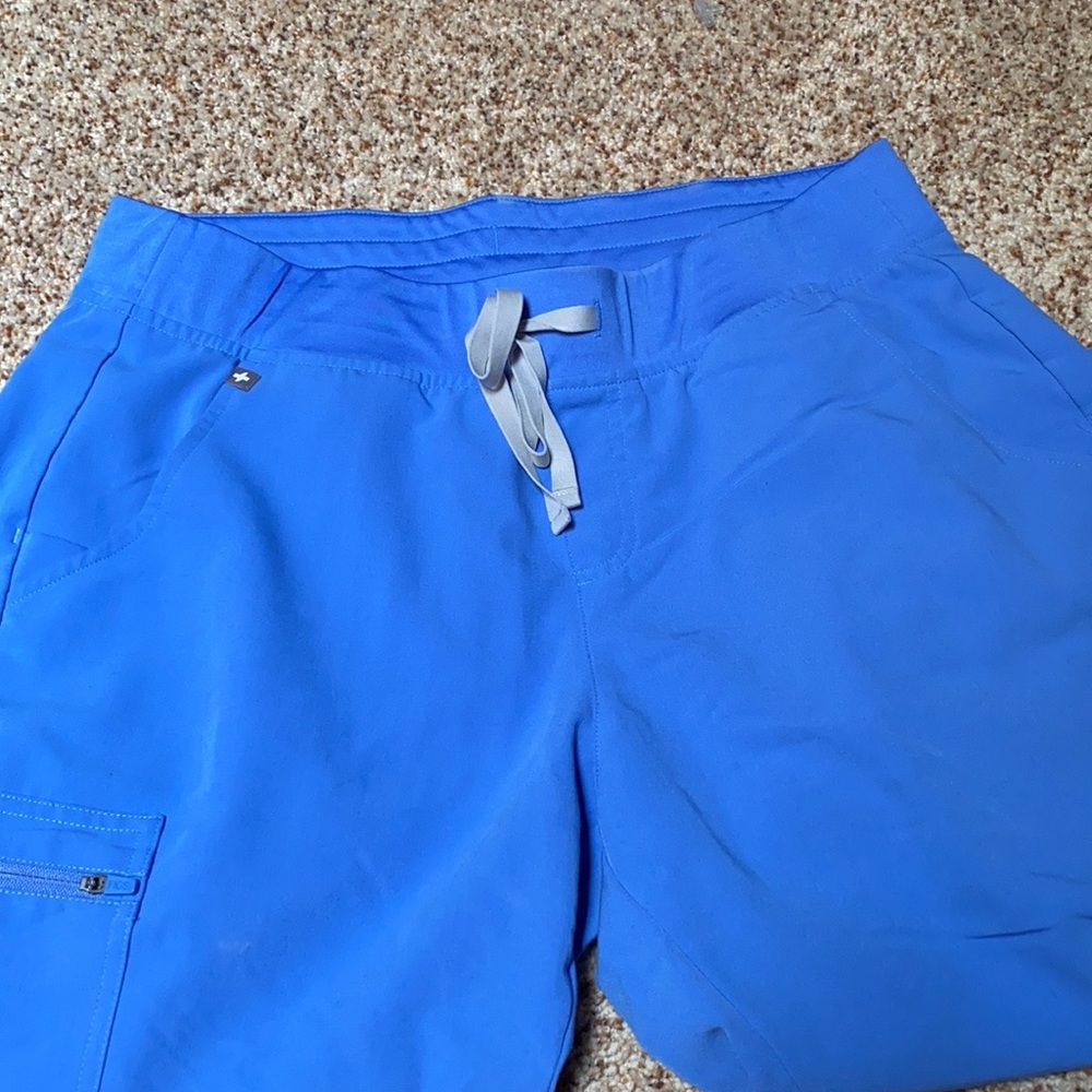 Figs Zamora Jogger Scrubs- L - Ceil Blue